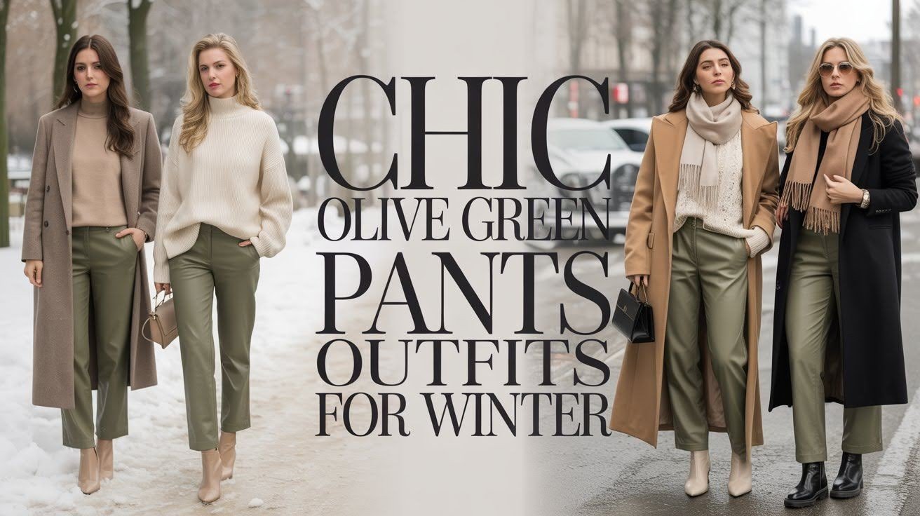 13 Chic Olive Green Pants Outfits for Winter