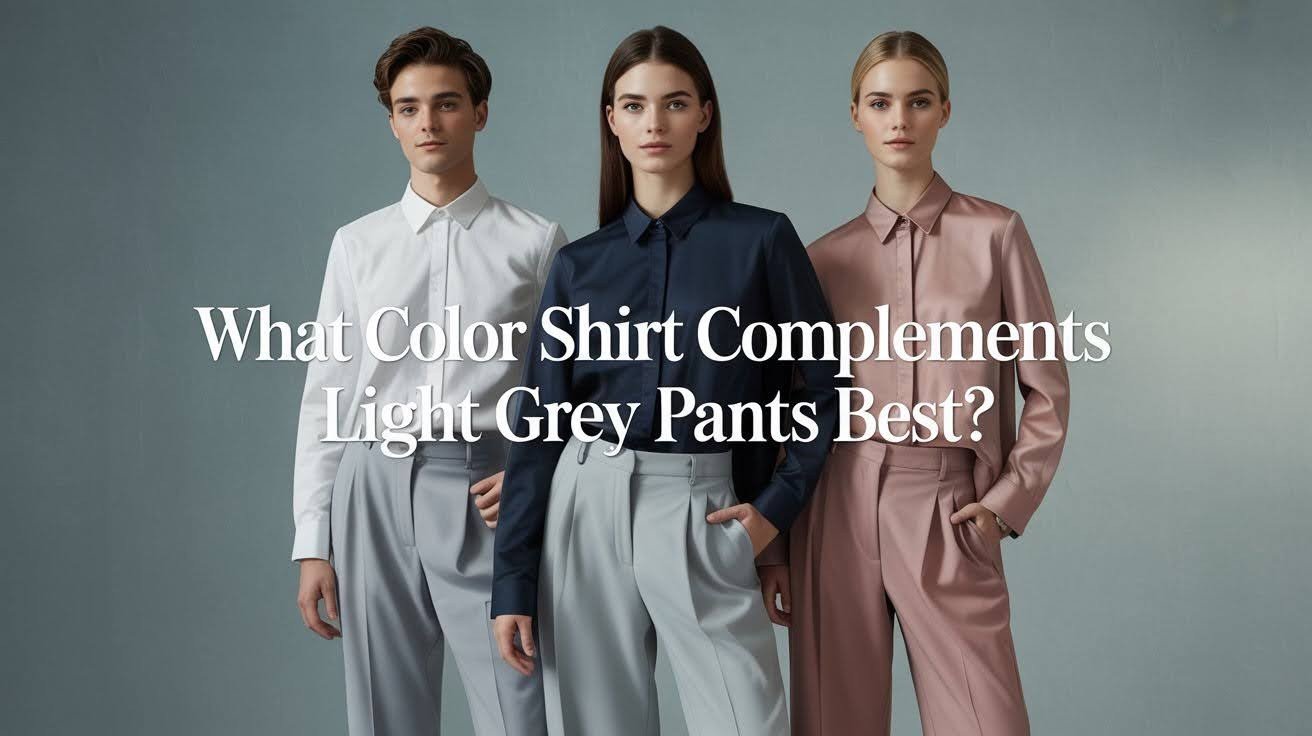 What Color Shirt Complements Light Grey Pants Best