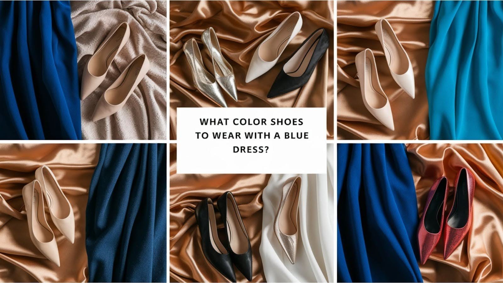 What Color Shoes to Wear With a Blue Dress