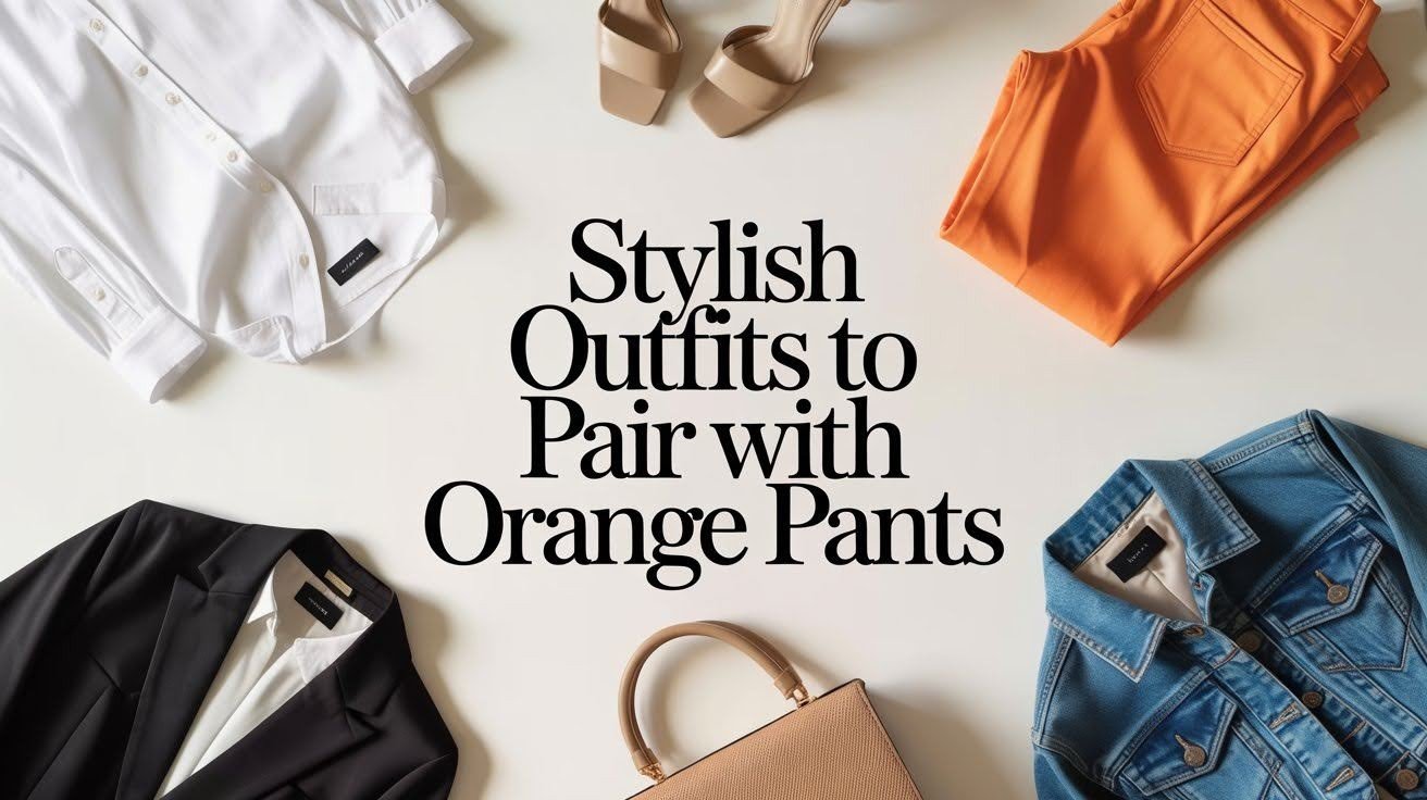 19 Stylish Outfits to Pair with Orange Pants