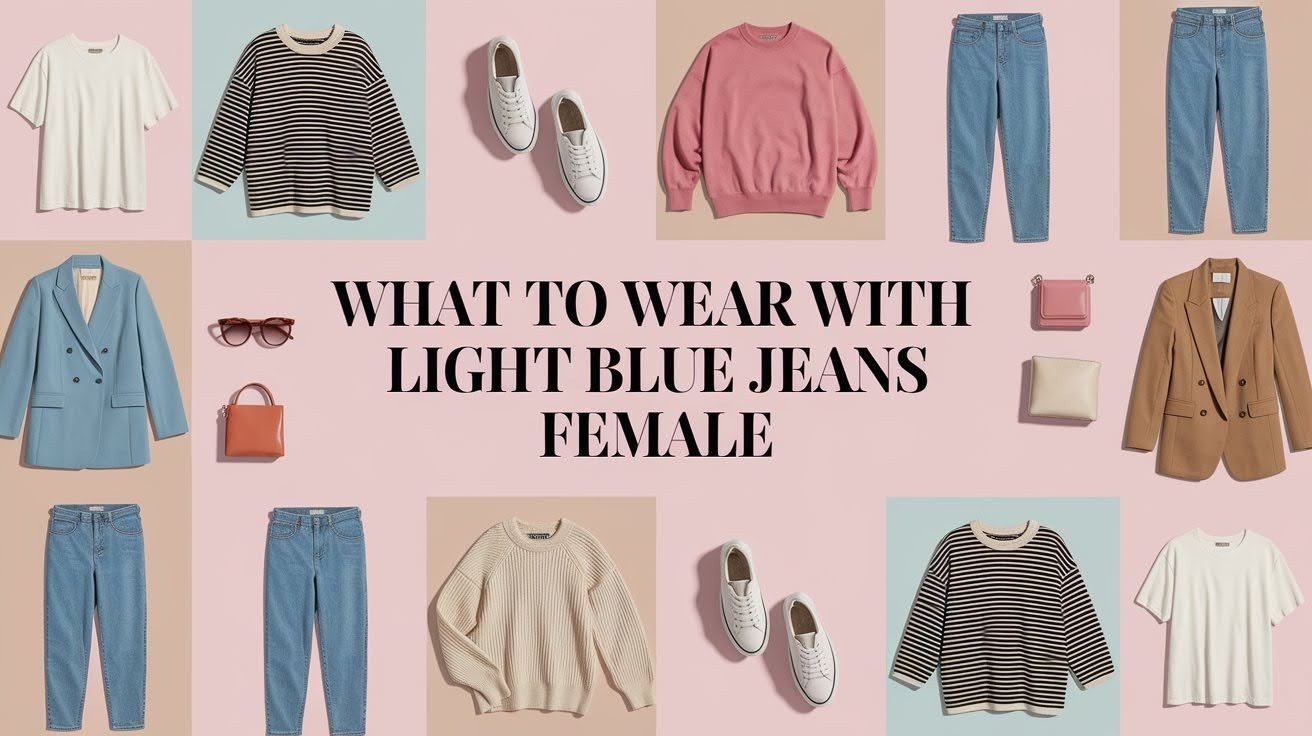What To Wear With Light Blue Jeans Female